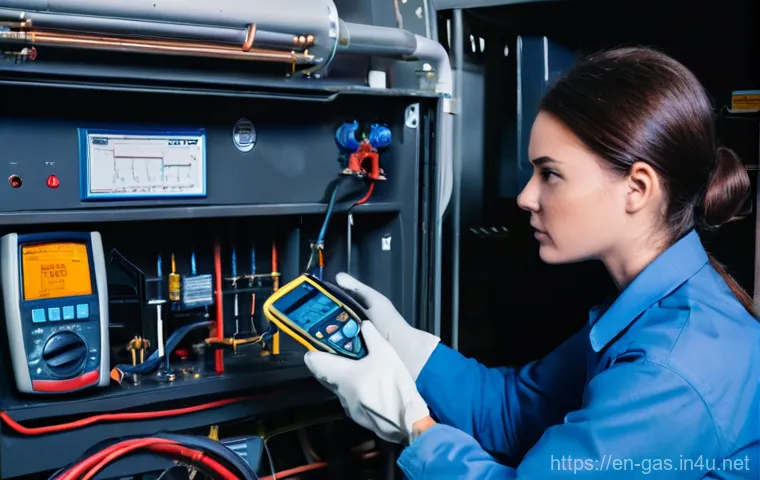 가스 자격증 실기 시험 과목별 비중 분석 - **Prompt:** A focused, professional gas technician, a male in his 30s with a neat beard, wearing a c... 가스 자격증 실기 시험 과목별 비중 분석 - **Prompt:** A focused, professional gas technician, a male in his 30s with a neat beard, wearing a c...